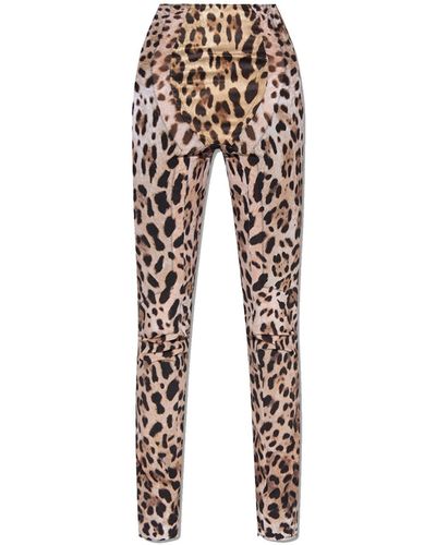 Dolce & Gabbana Pantaloni con stampa leopardo - Multicolore