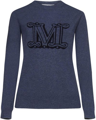 Max Mara Maglione bimba cashmere - Blu