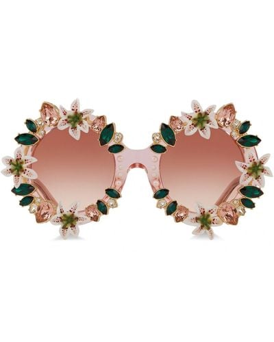 Dolce & Gabbana Occhiali da sole in cristallo - Rosa