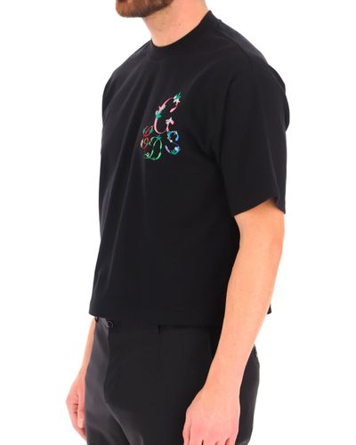 Gcds T-Shirt aus Baumwolle - Schwarz
