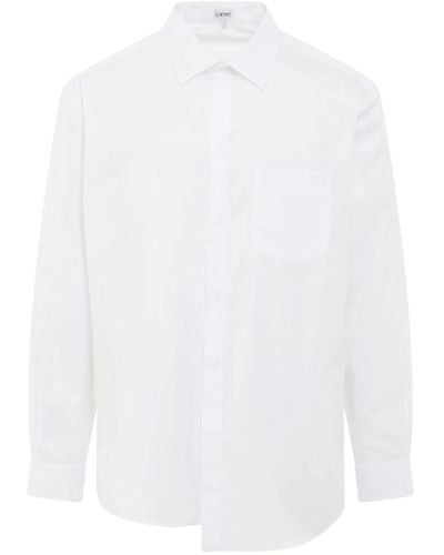 Loewe Camicia asimmetrica - Bianco