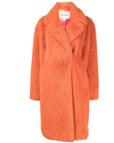 Apparis Imani Faux Fur Coat - Orange