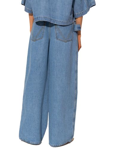 Bottega Veneta Jeans mit weitem Bein aus Denim - Blau