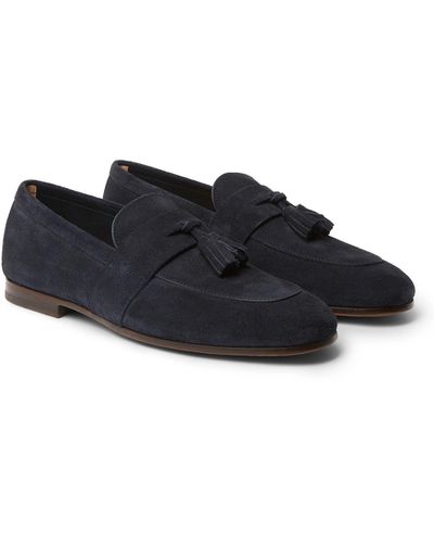 BOSS Loafers aus Wildleder - Blau