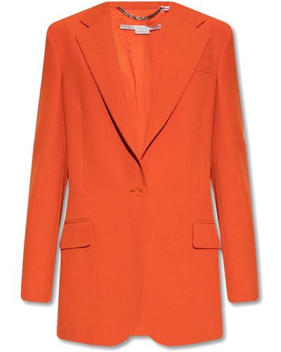 Stella McCartney Blazer in misto lana - Arancione