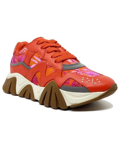 Versace Jungle Print Squalo Sneakers - Rot