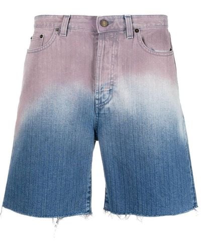 Saint Laurent Pantaloncini di jeans - Blu