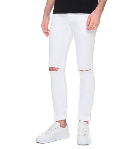 Balmain Herren Elevate Skinny Jeans - Weiß