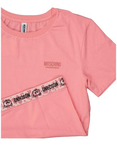 Moschino Moschino Unterwäsche T-Shirt aus Baumwolle - Pink