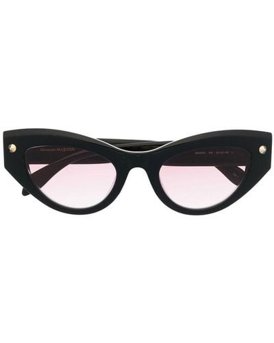 Alexander McQueen Occhiali da sole Cat-Eye - Nero