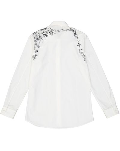 Alexander McQueen Printed Shirt - Weiß