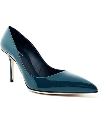 Dolce & Gabbana Bellucci Leder Pumps - Blau