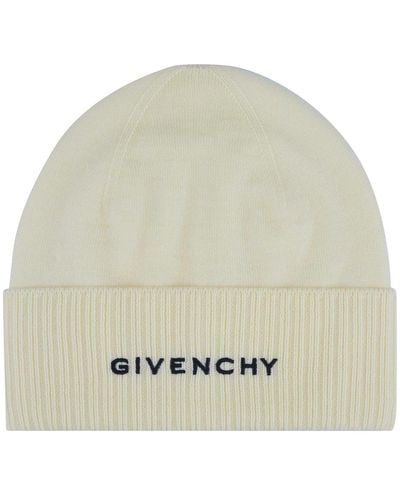 Givenchy Cappello con logo in lana - Neutro