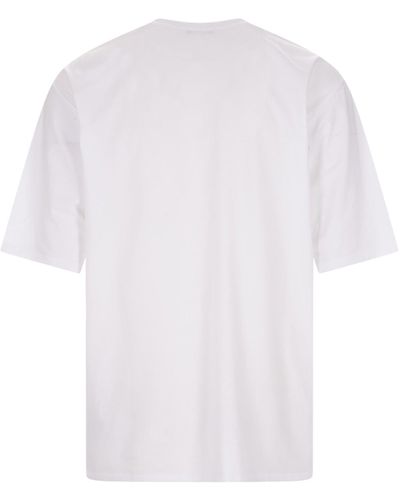 Balmain Übergroßes Baumwoll-T-Shirt von - Weiß