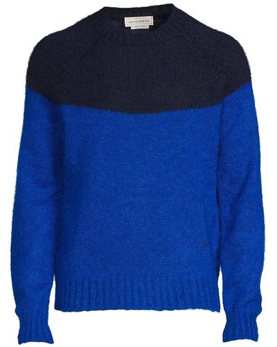 Alexander McQueen Maglione in lana - Blu