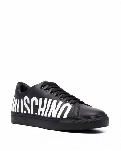 Moschino Sneaker in pelle Couture Logo - Nero