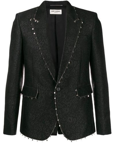 Saint Laurent Blazer Jardin Noir - Nero