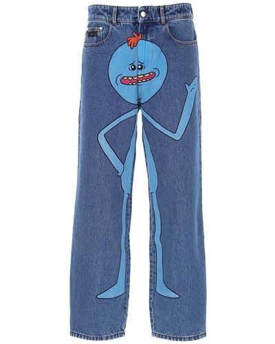 Gcds Jeans Rick And Morty - Blu