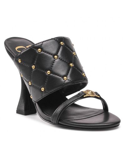 Versace Sandalen aus Leder - Schwarz
