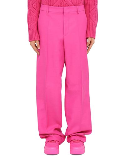 Valentino Hose aus Wolle und Seide - Pink