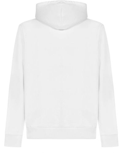 Marcelo Burlon Baumwoll-Logo Sweatshirt mit Kapuze - Weiß