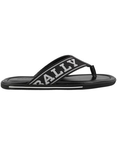 Bally Border Sandals - Black