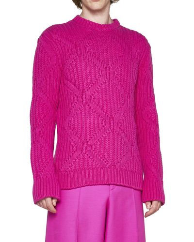 Valentino Pullover aus Wolle - Pink