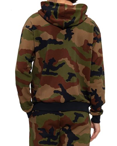 Moschino Moschino Unterwäsche Unterwäsche Camouflage Hooded Sweatshirt - Schwarz