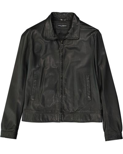 Giacca di pelle uomo dolce e gabbana cheap
