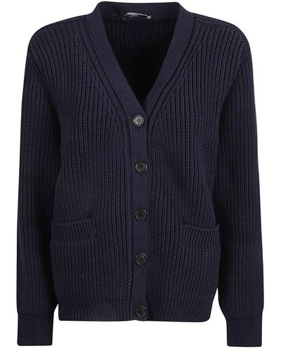 Prada Cardigan in cotone - Blu