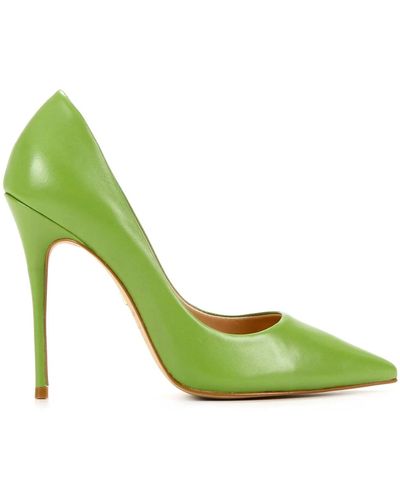 Carrano Leather Court Shoes - Green