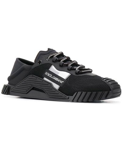 Dolce & Gabbana Slip-On-Sneaker Ns1 Aus Materialmix - Schwarz