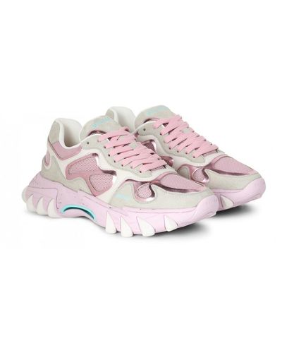 Balmain Leder-Logo-Sneakers - Pink
