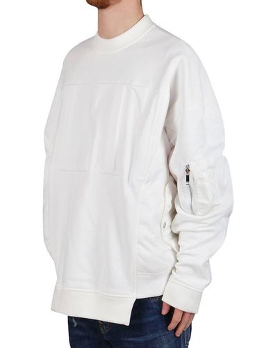 Valentino Vltn Embossed Sweatshirt - Weiß