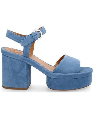 Chloé Chloé Platform Sandals - Blue