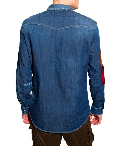 DSquared² Hemd aus Baumwoll-Denim - Blau