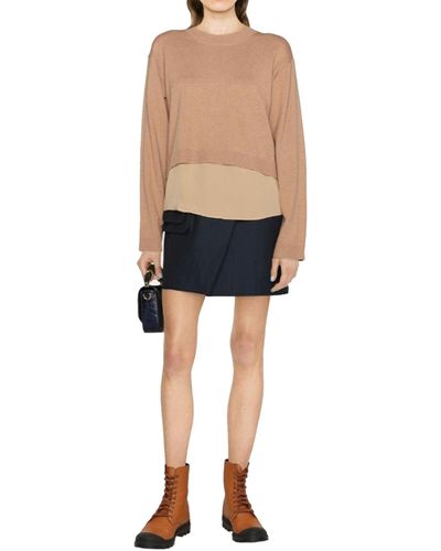 See By Chloé Siehe von Chloe See von Chloe Cotton und Wollpullover - Natur