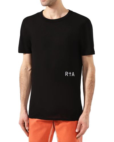RTA T-Shirt aus Baumwolle - Schwarz