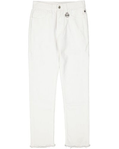 Gcds Jeans con taglio corto - Bianco