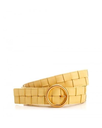 Bottega Veneta Leather Belt - Yellow