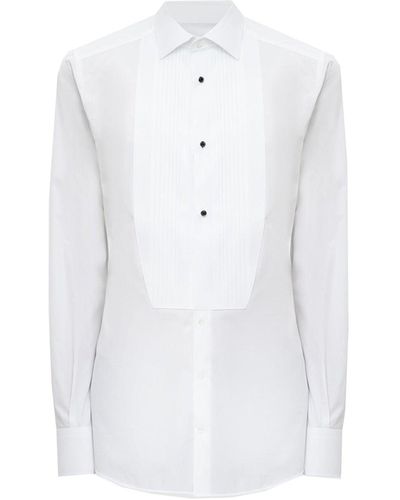 Dolce & Gabbana Camicia in cotone e seta - Bianco