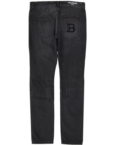 Balmain Baumwoll-Denim-Jeans - Schwarz