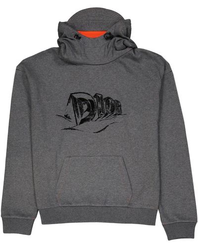 Dior Felpa con cappuccio con logo - Grigio