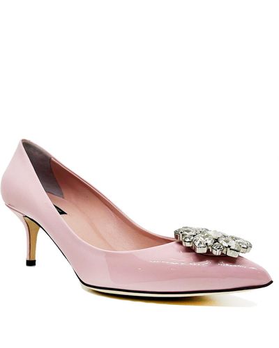 Dolce & Gabbana Bellucci Leder Pumps - Pink