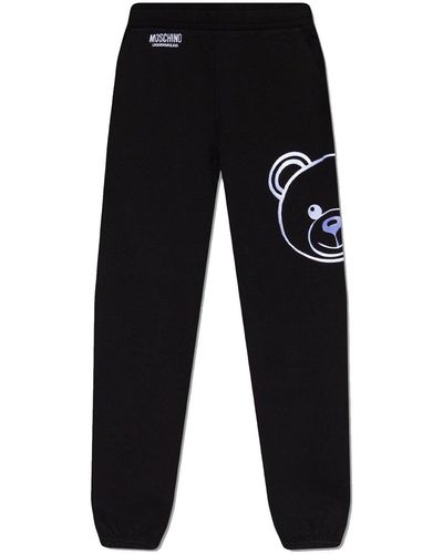 Moschino Pantaloni da jogging in cotone - Nero