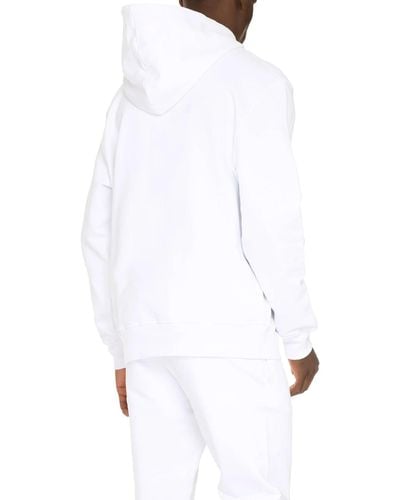 Alexander McQueen Logo-Sweatshirt aus Baumwolle mit Kapuze - Weiß