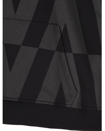 Valentino Logo-Sweatshirt aus Baumwolle - Schwarz