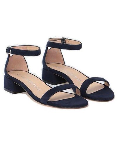 Stuart Weitzman Nudist Juni Leder Sandalen - Blau