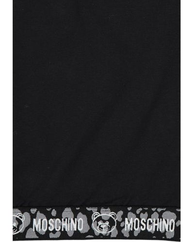 Moschino Moschino Unterwäsche Unterwäsche Baumwoll -T -Shirt - Schwarz