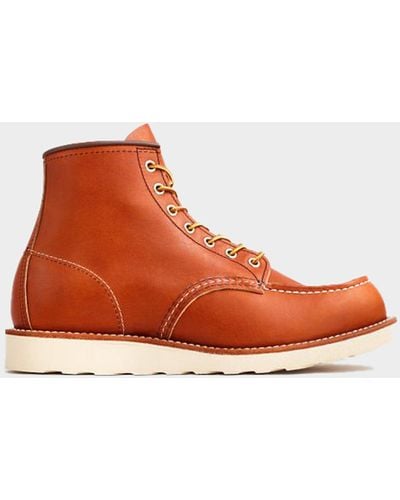 Red Wing Red Wing 6-in Classic Moc Legacy Leather - Orange